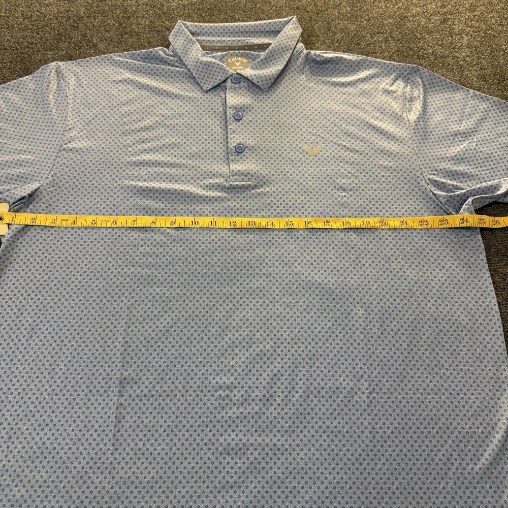 Callaway Golf Polo Shirt XL Blue Opti Dri Performance Stretch NWT - Picture 6 of 11